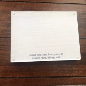 NWT Mudpie acrylic magnetic love frame